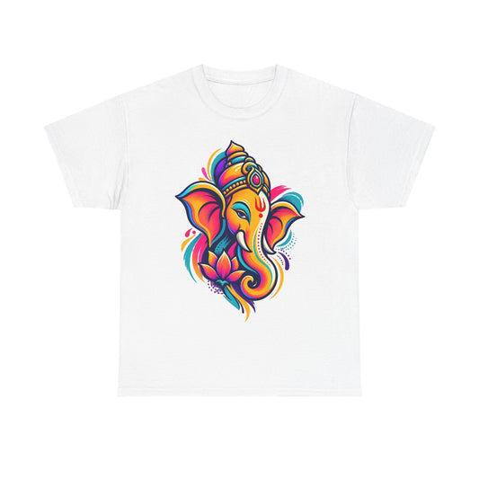 Ganpati Vibes T-Shirt — Colorful Lord Ganesha Graphic Tee