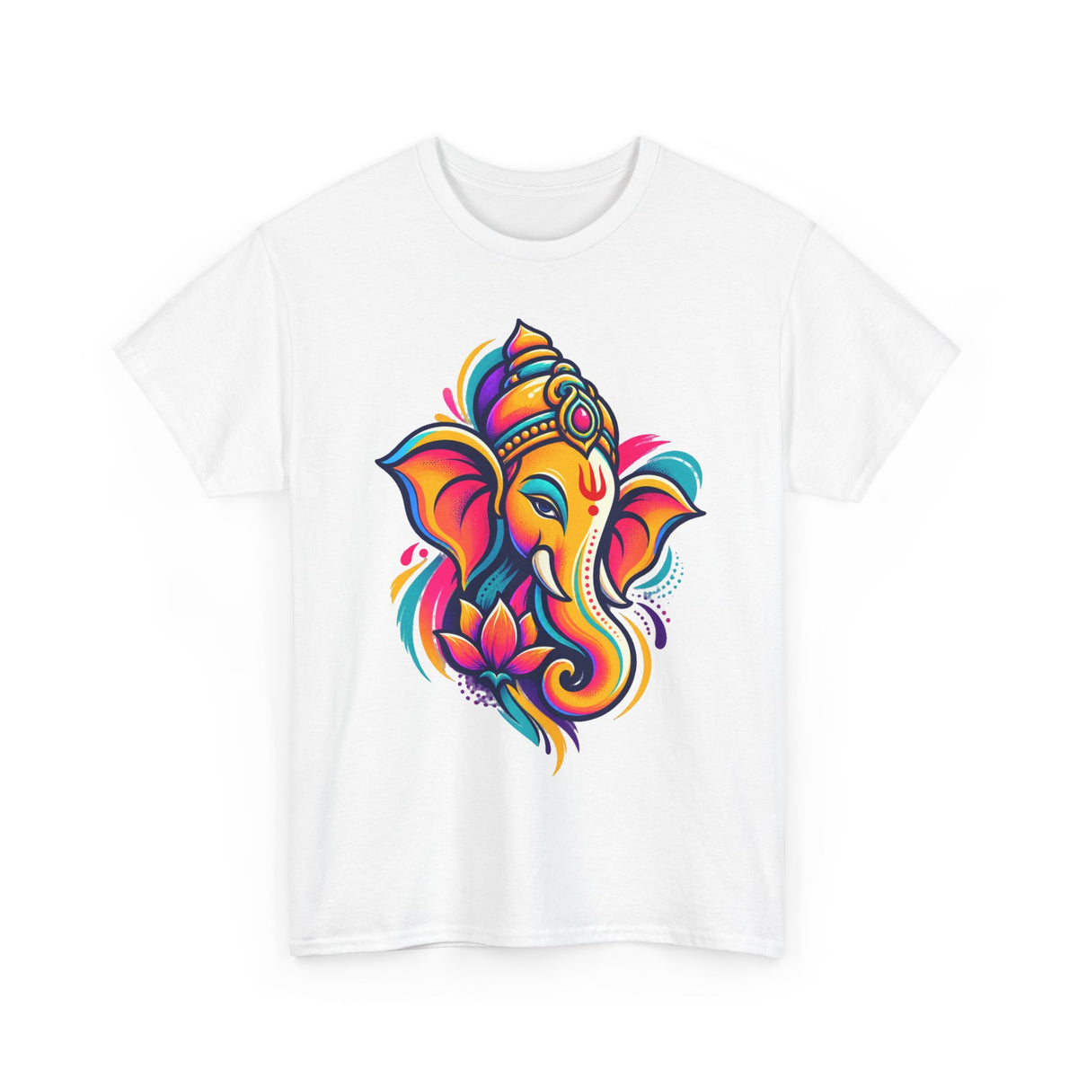 Ganpati Vibes T-Shirt — Colorful Lord Ganesha Graphic Tee