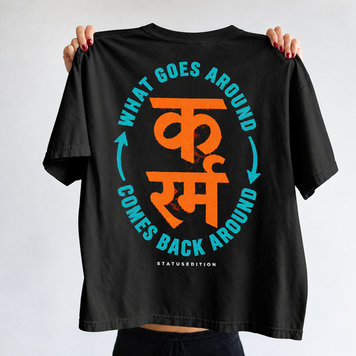 Circle of Life Tee — Black — back view 1