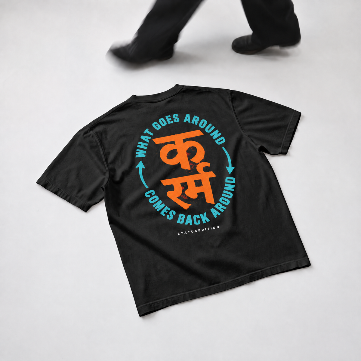 Circle of Life Tee — Black — back view 2