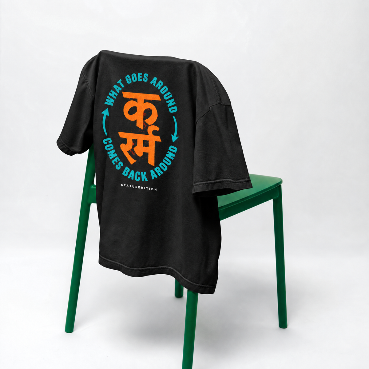 Circle of Life Tee — Black — back view 3