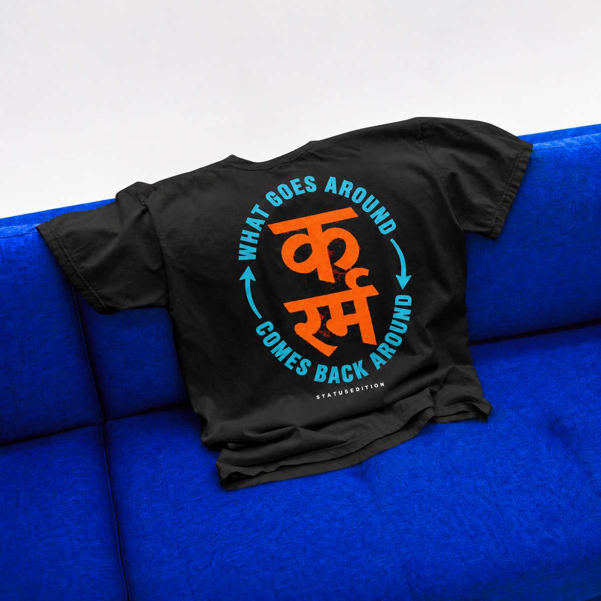 Circle of Life Tee — Black — back view 4