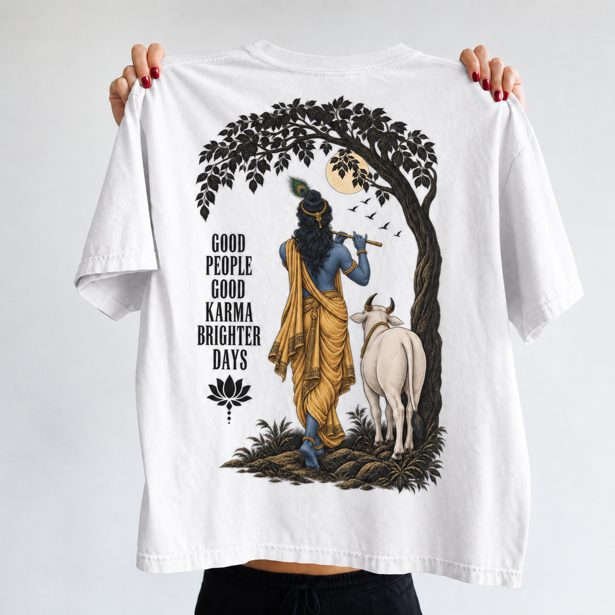 Divine Companion Tee — White — back