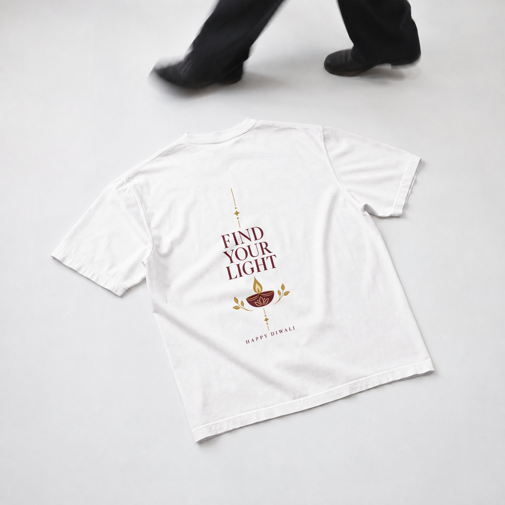 Find Your Light Tee — White design view 2