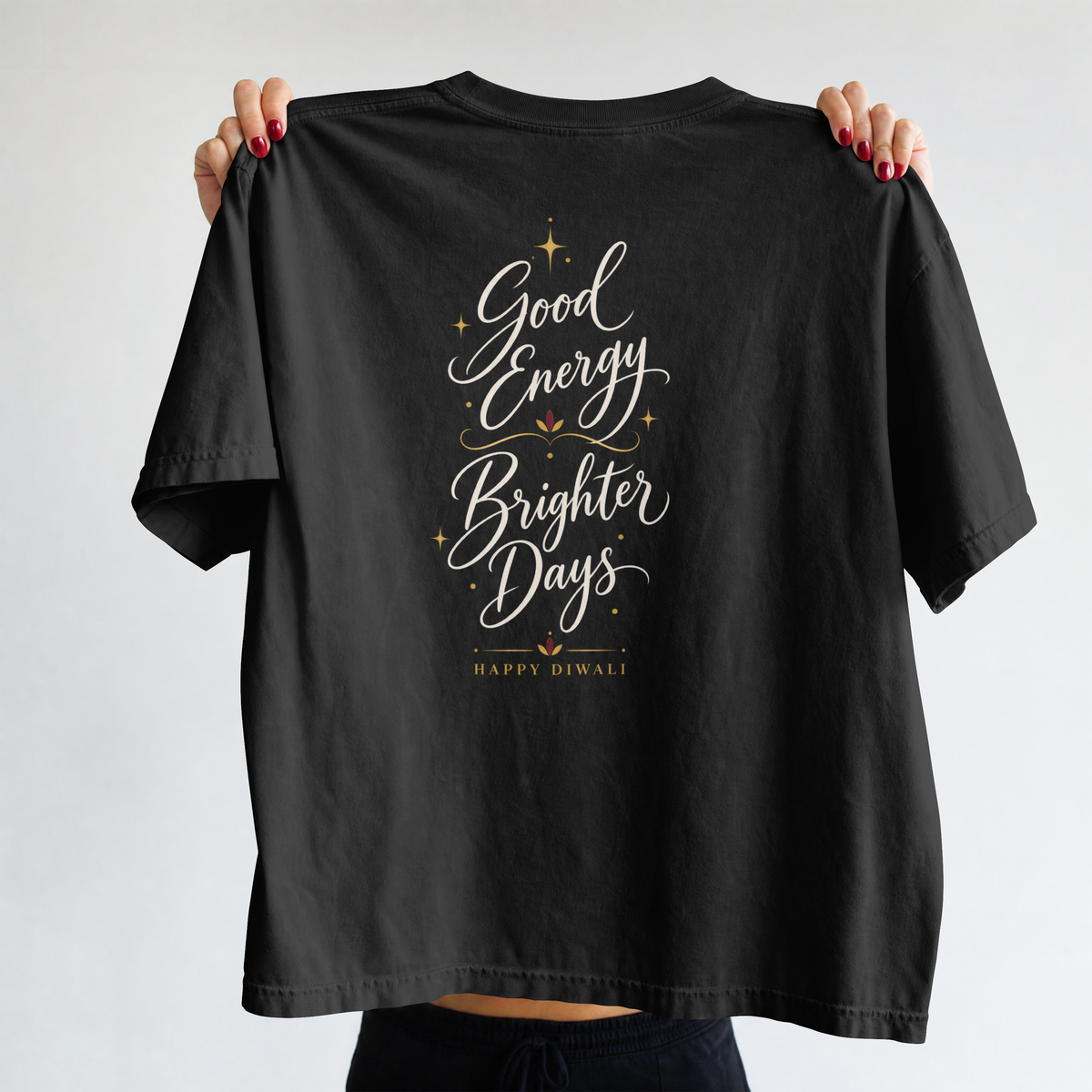 Good Energy Tee — Black design view 1