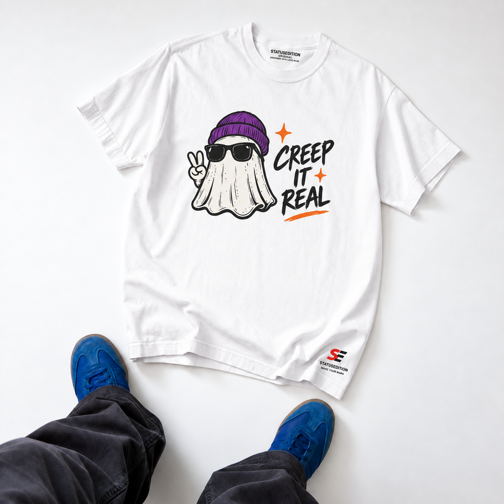 Creep It Real Tee — White — front