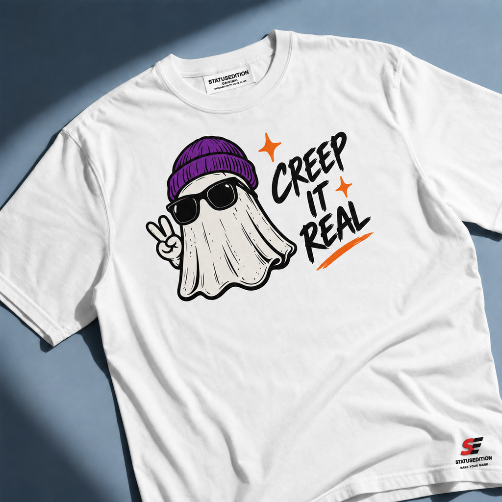 Creep It Real Tee — White — front