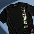 Different Tee — Black, front view 1
