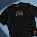 Made In 1980 Tee — Black, front view 1