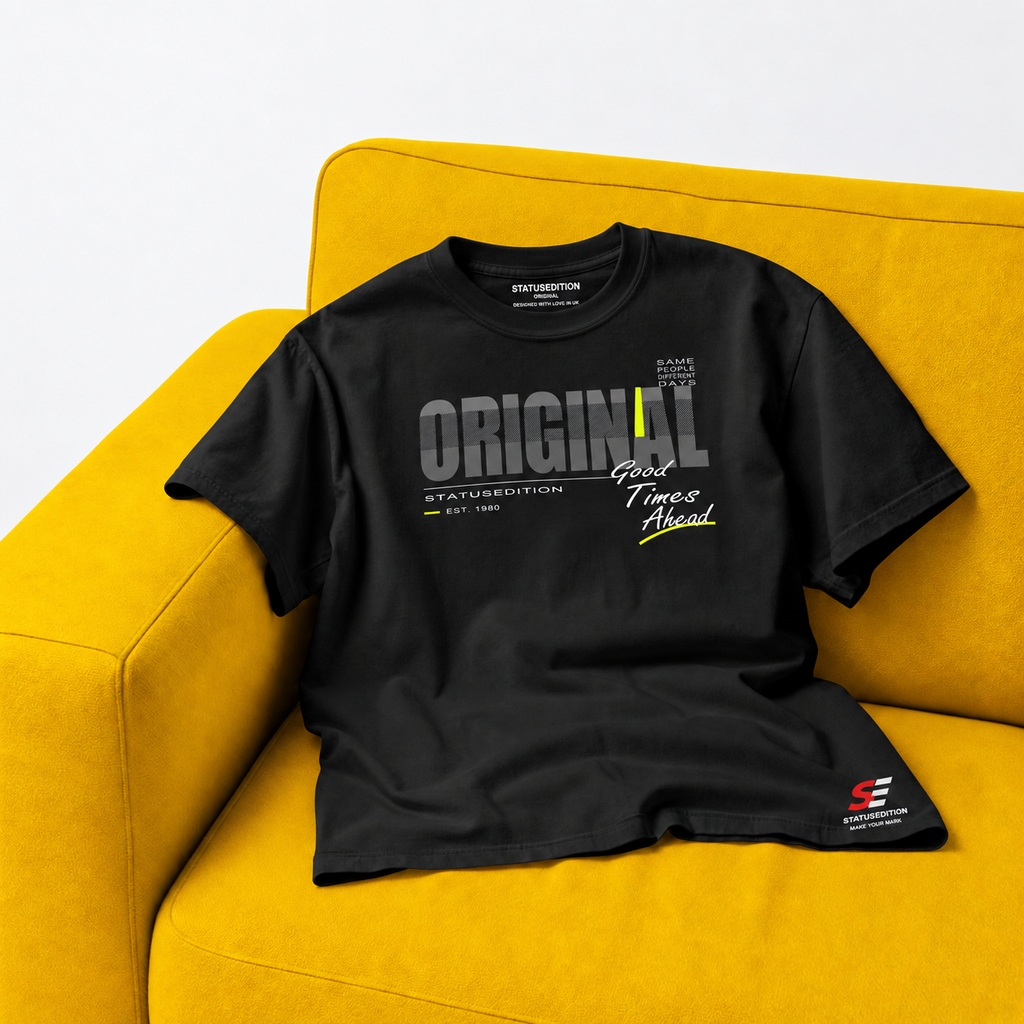 Original Good Times Tee — Black, front view 2
