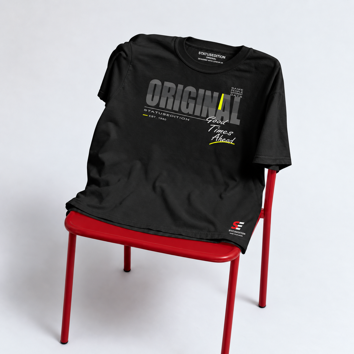 Original Good Times Tee — Black, front view 4