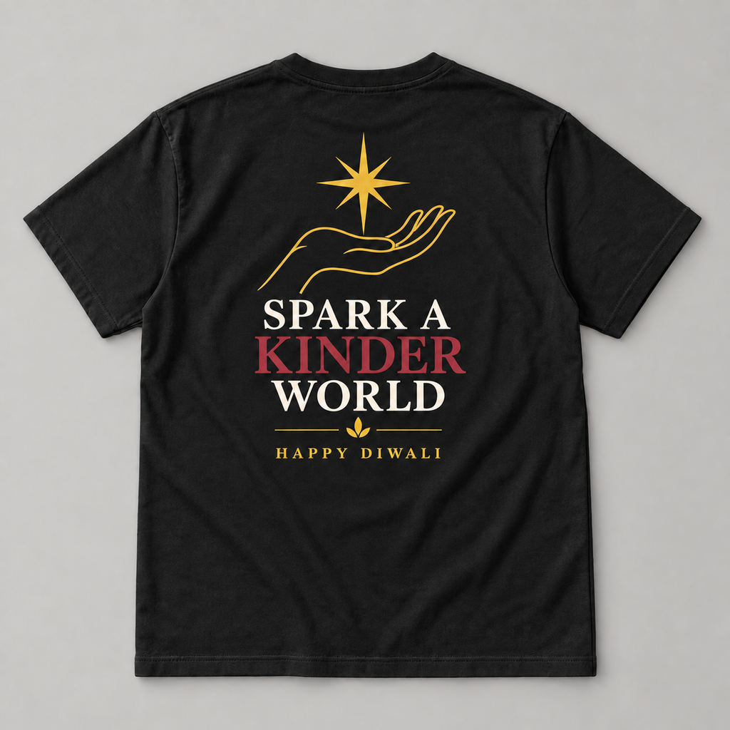 Spark A Kinder World Tee — black back