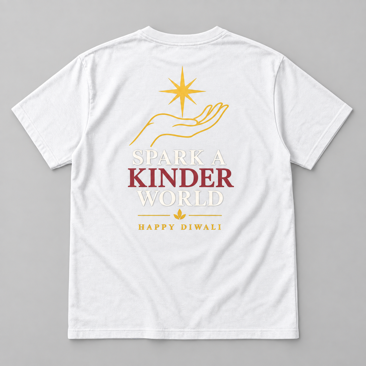 Spark A Kinder World Tee — white back