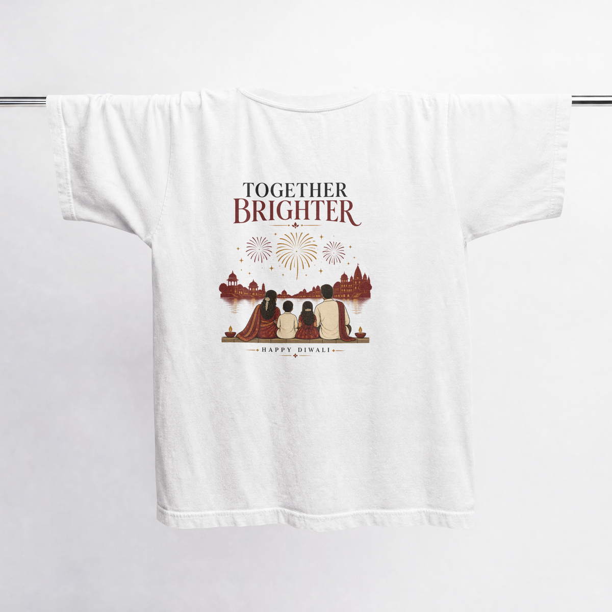 Together Brighter Tee — White design view 2