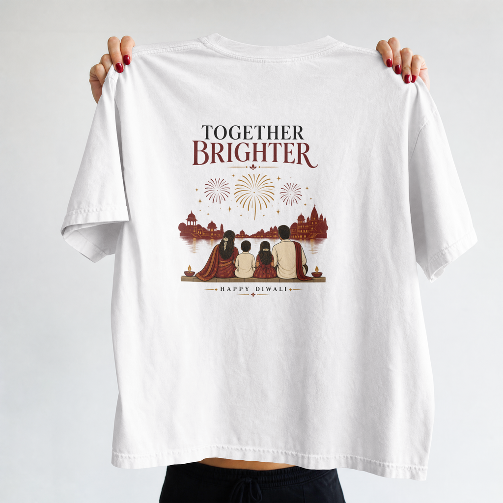 Together Brighter Tee — White design view 5