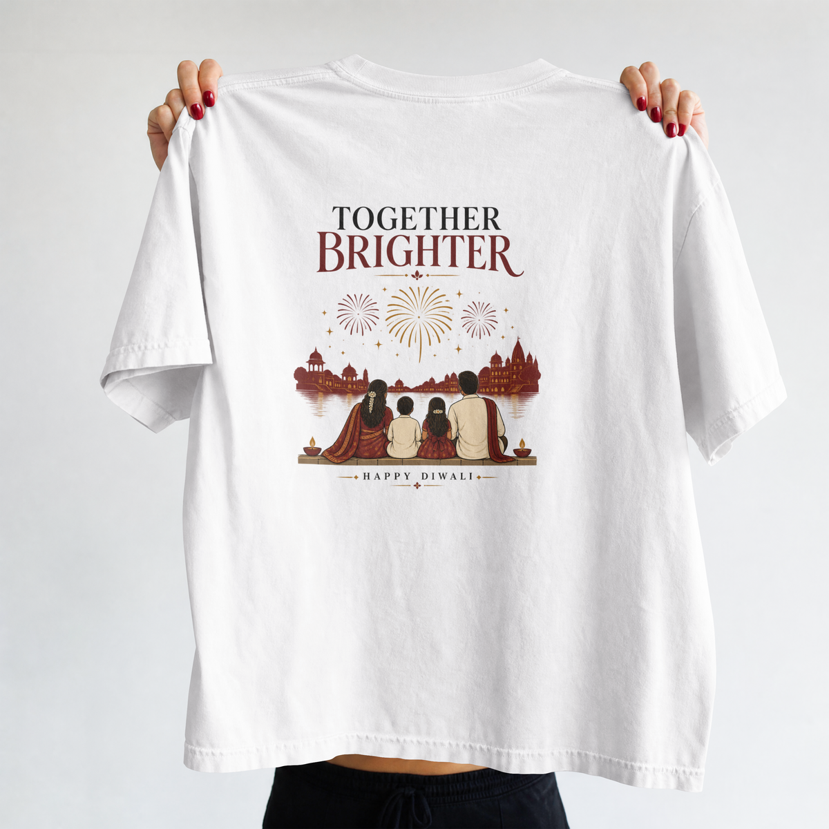 Together Brighter Tee — White design view 5