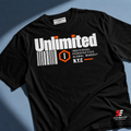 Unlimited Tee — Black — front view 1